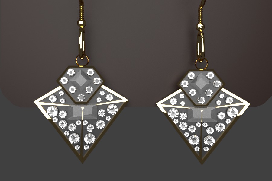 BumpkinArt Jewlery #1 - A pair of Earrings on a Display Card preview image 2